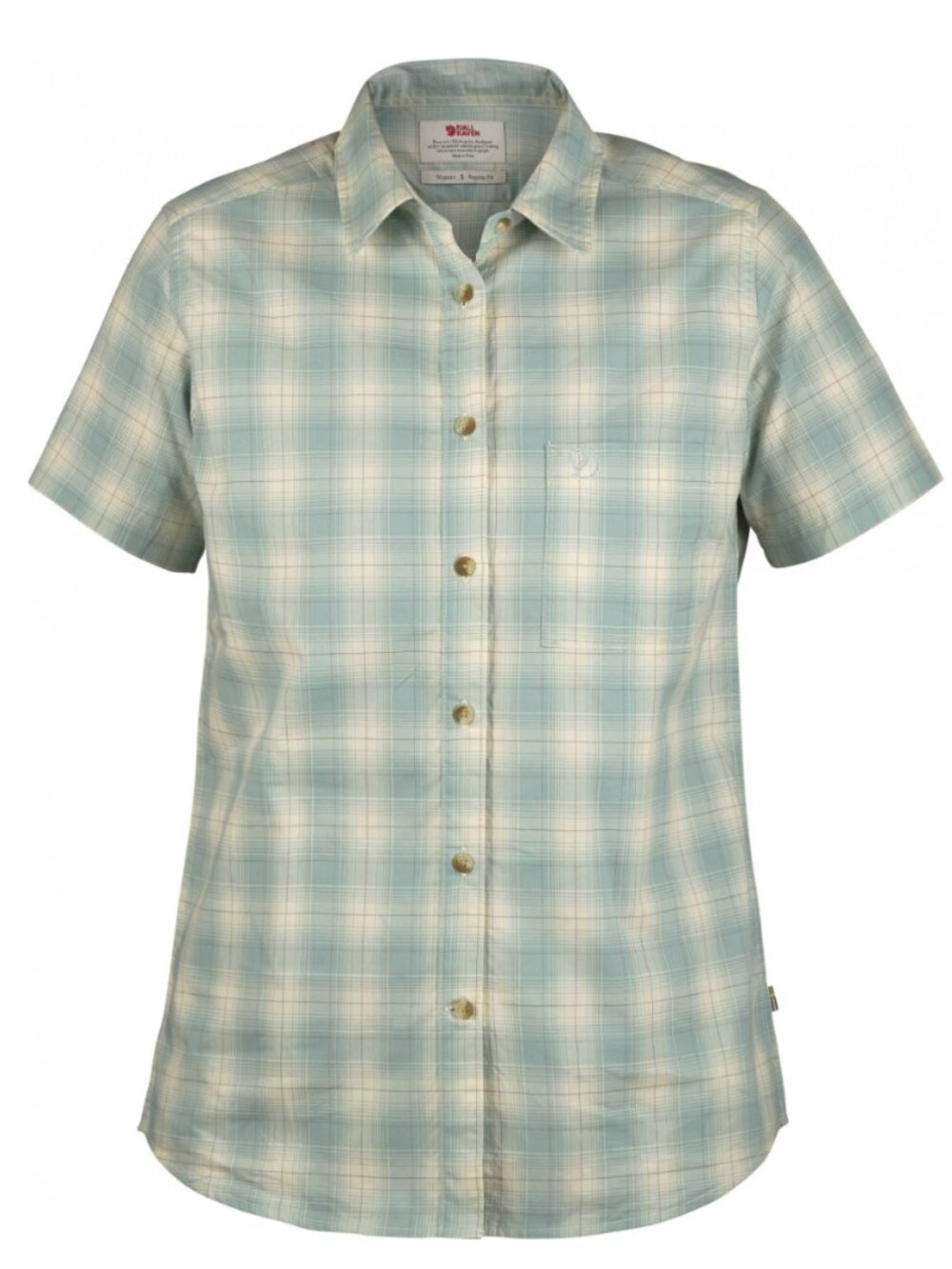 Fjällräven Övik Check Shirt Ocean Mist Womens XL